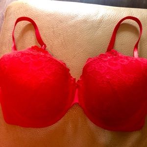Red lace Bra by Sweet Nothings 36D Brand NEW